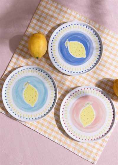 The Mia Italian Summer Pasta Tabağı 6lı Set 19 cm