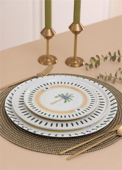 The Mia Italian Summer Pasta Tabağı 6lı Set 19 cm