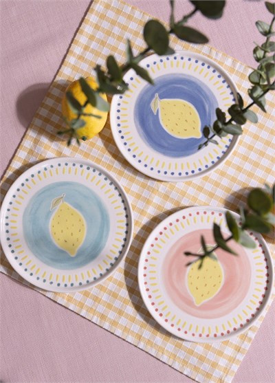 The Mia Italian Summer Pasta Tabağı 6lı Set 19 cm