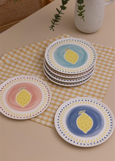 The Mia Italian Summer Pasta Tabağı 6lı Set 19 cm