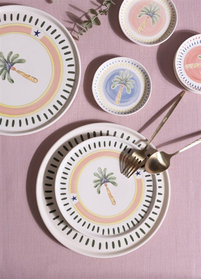 The Mia Italian Summer Pasta Tabağı 6lı Set 19 cm