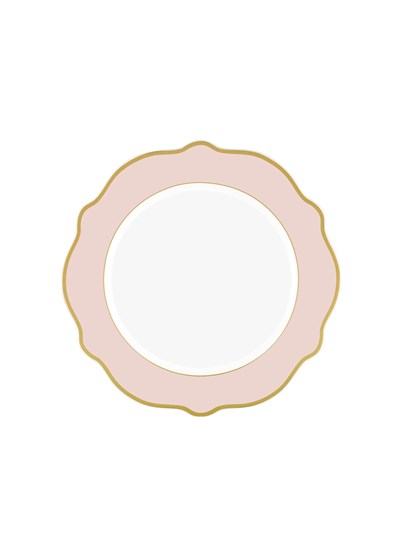 The Mia Jaswely Pasta Tabağı 6 Parça Pembe 21 Cm