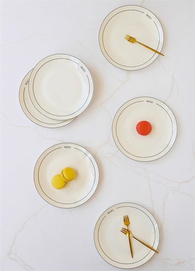 The Mia Round Pasta Tabağı 6 Kişilik