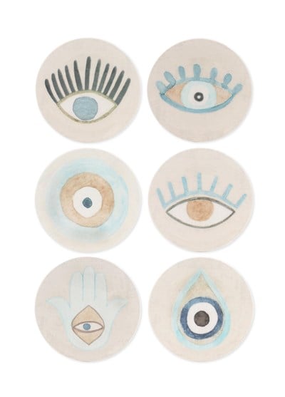 The Mia Amulet Pasta Tabağı 6lı Set - 19 cm