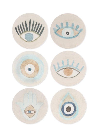 The Mia Amulet Pasta Tabağı 6lı Set - 19 cm