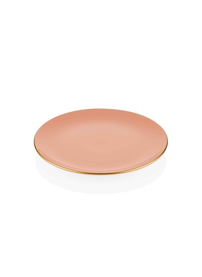 The Mia Basic Pasta Tabağı 6 Lı Set Somon Pembe - 19cm