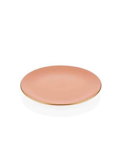 The Mia Basic Pasta Tabağı 6 Lı Set Somon Pembe - 19cm