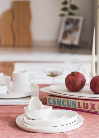 The Mia Cotta Limoges Pasta Tabağı Beyaz 21 cm