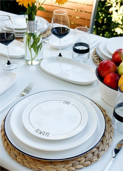 The Mia Daily Tunes Pasta Tabağı 6lı Set 19 cm