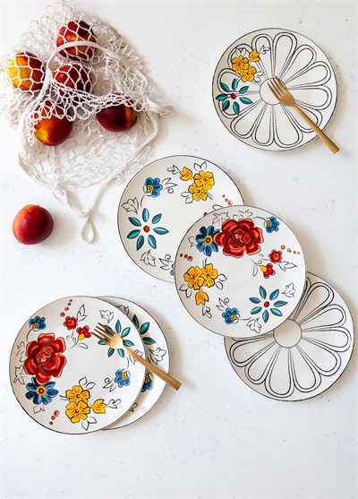 The Mia Fiore Pasta Tabağı 6 Kişilik