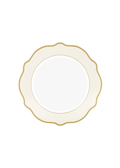 The Mia Jaswely Pasta Tabağı 6 Parça Krem 21 Cm