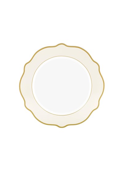 The Mia Jaswely Pasta Tabağı 6 Parça Krem 21 Cm