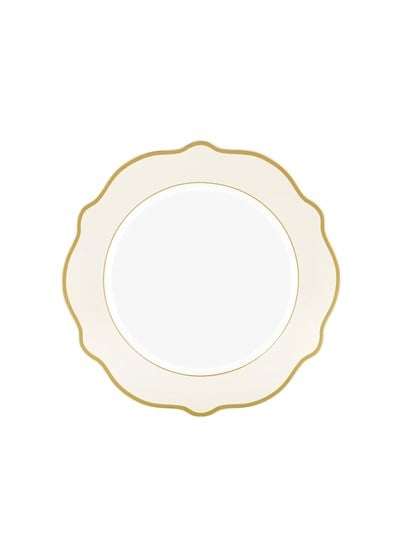 The Mia Jaswely Pasta Tabağı 6 Parça Krem 21 Cm