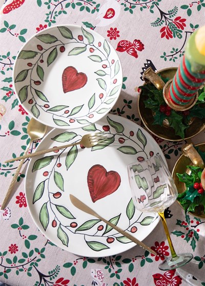 The Mia Luv Pasta Tabağı 6lı Set 19 cm