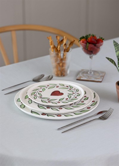 The Mia Luv Pasta Tabağı 6lı Set 19 cm