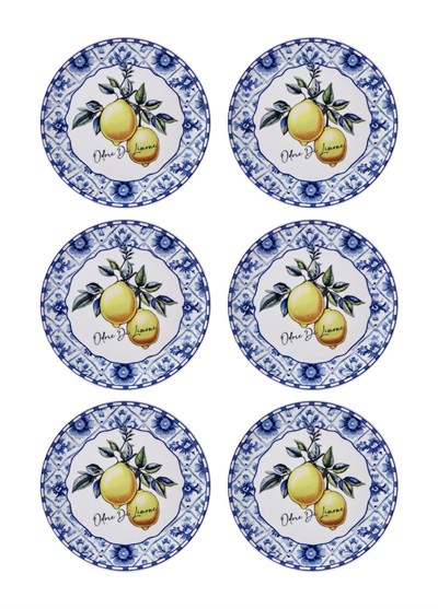 The Mia Odore Di Limone Pasta Tabağı 6lı Set 19 cm ODL0001