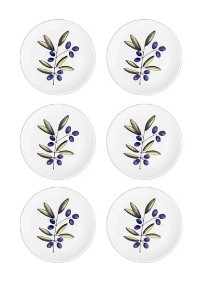 The Mia Olivos Pasta Tabağı 6lı Set 19 cm OVS0001