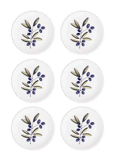 The Mia Olivos Pasta Tabağı 6lı Set 19 cm OVS0001