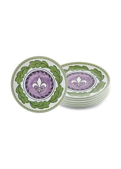 The Mia Provence Lavanta Pasta Tabağı 6lı Set 19 cm PRC001