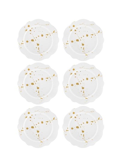 The Mia Splash Pasta Tabağı 6 Parça 21 Cm