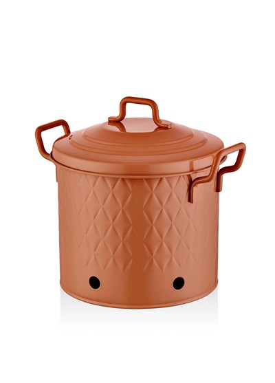 The Mia Prizma Patates Soğan Kabı Terracota 30x30x30 cm