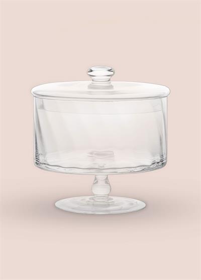The Mia Ayaklı Cam Saklama Kabı 20 Cm