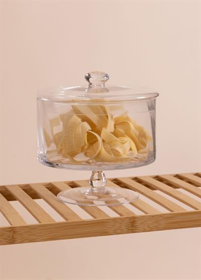 The Mia Ayaklı Cam Saklama Kabı 20 Cm
