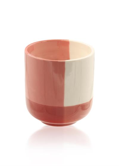 The Mia Porselen Saksı Pembe 9x10 cm