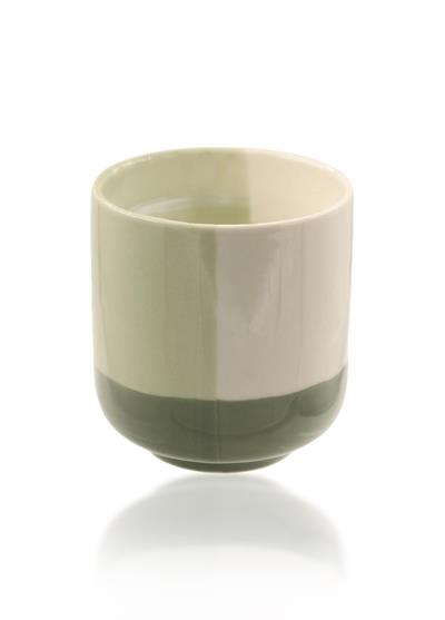 The Mia Porselen Saksı Yeşil 9x10 cm