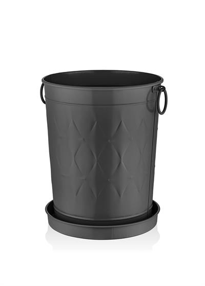 The Mia Prizma Saksı Siyah 37x31x46 cm