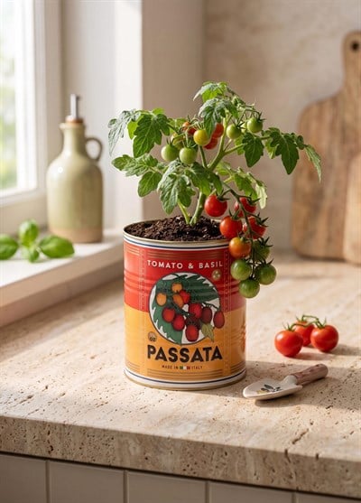 The Mia Retro Metal Saksı Passata 10 x 12 cm