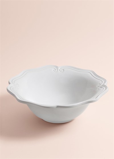 The Mia Grande Salata Kasesi Beyaz 29x10 cm GRD0018