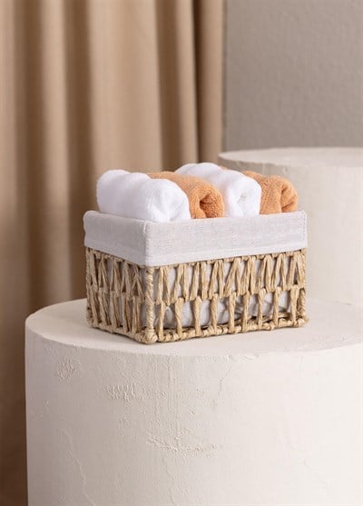 The Mia Cesta Hasır Organizer Sepet Naturel 22x14x13 cm