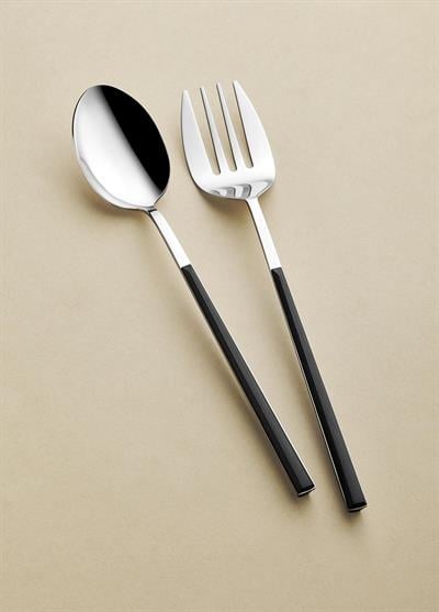 The Mia Bianco Salata Servis Takımı Gümüş 2 Parça CKB0224