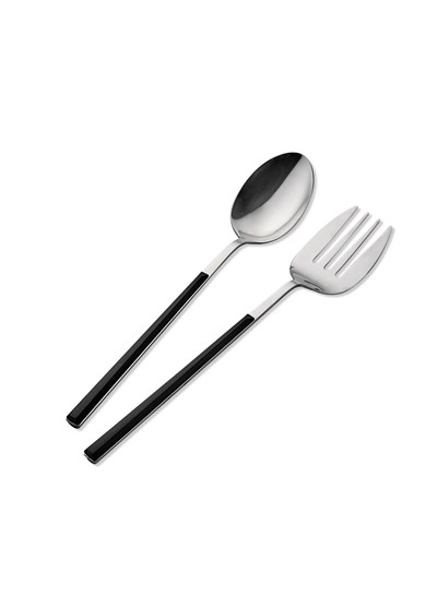 The Mia Bianco Salata Servis Takımı Gümüş 2 Parça CKB0224