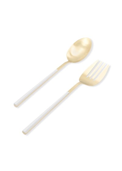 The Mia Bianco Salata Servis Takımı Gold 2 Parça CKB0247