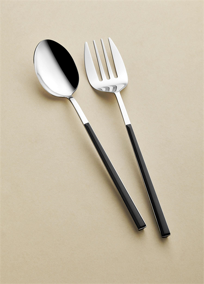 The Mia Bianco Salata Servis Takımı Gümüş 2 Parça CKB0224