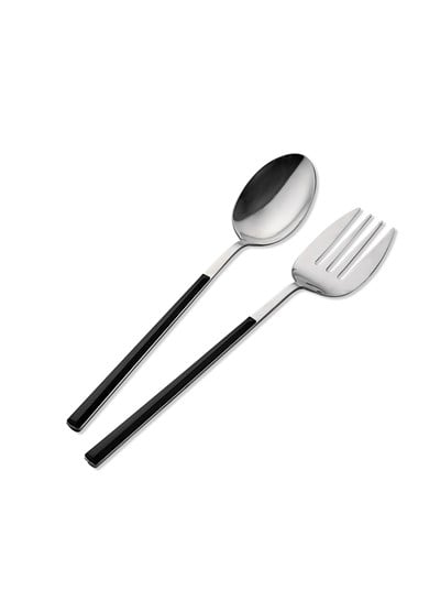The Mia Bianco Salata Servis Takımı Gümüş 2 Parça CKB0224