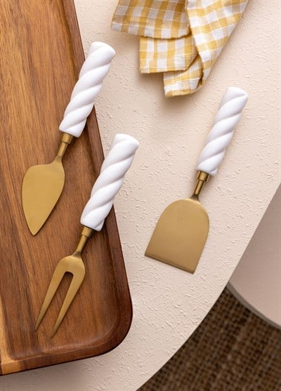 The Mia Column Peynir Servis Takımı 3 Parça