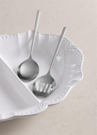 The Mia Giallo Servis Seti Gümüş 2 Parça