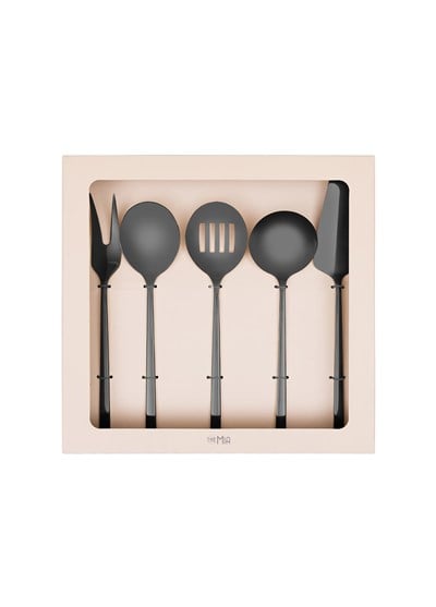 The Mia Giallo Servis Seti Siyah 5 Parça