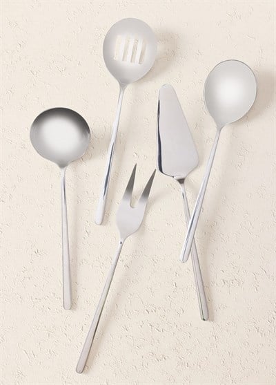 The Mia Giallo Servis Seti Gümüş 5 Parça