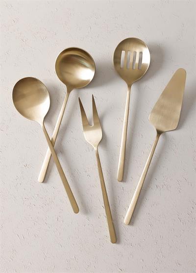 The Mia Giallo Servis Seti Şampanya Gold 5 Parça