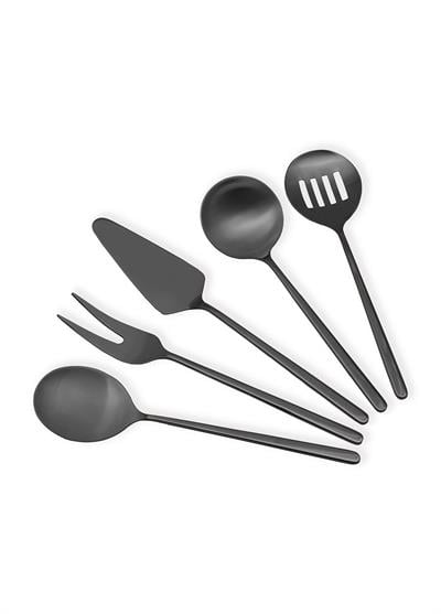 The Mia Giallo Servis Seti Siyah 5 Parça