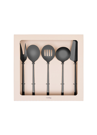 The Mia Giallo Servis Seti Siyah 5 Parça