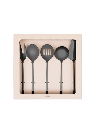 The Mia Giallo Servis Seti Siyah 5 Parça