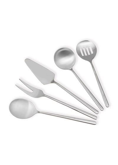 The Mia Giallo Servis Seti Gümüş 5 Parça