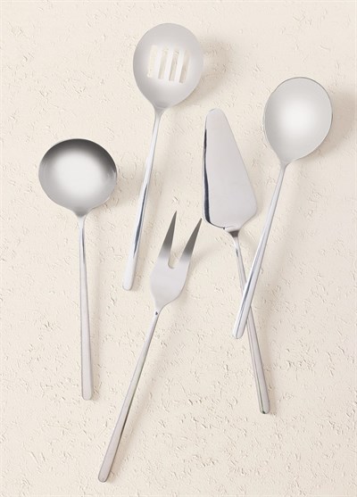 The Mia Giallo Servis Seti Gümüş 5 Parça