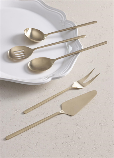 The Mia Giallo Servis Seti Şampanya Gold 5 Parça