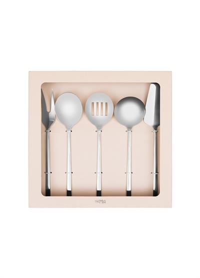 The Mia Giallo Servis Seti Gümüş 5 Parça